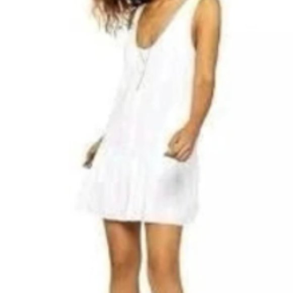 BCBGenration XXS White Romper Short Dress - Picture 1 of 5